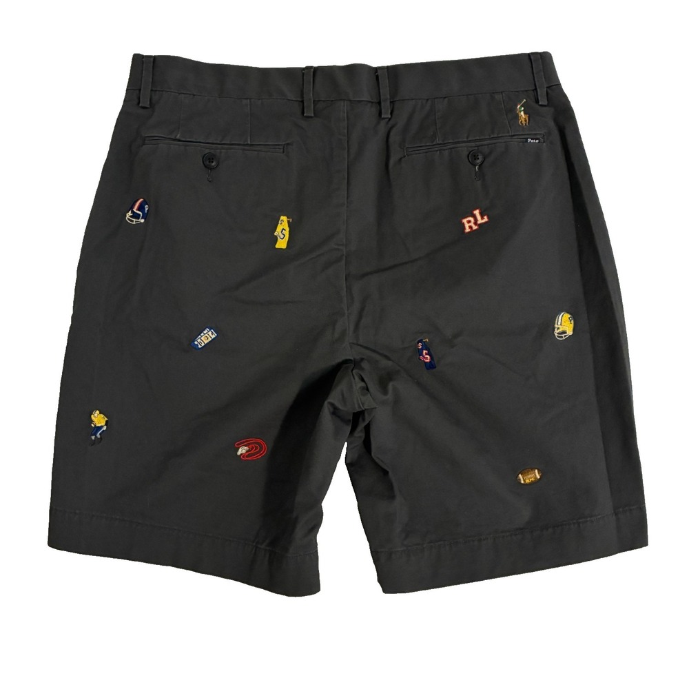 Polo Ralph Lauren Stretch Classic Fit AOP Shorts Mens Size 35 Chino Preppy - Picture 3 of 8